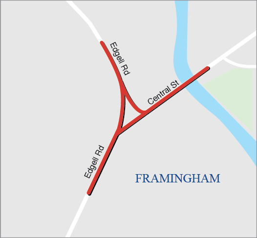 Framingham: Traffic Signal Installation at Edgell Road at Central Street 